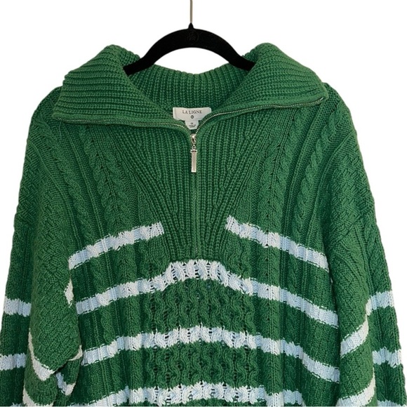 La Ligne x Target Sweater Green & Blue Size 1x - Picture 3 of 6